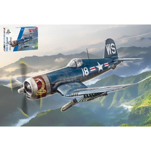 F-4U4 CORSAIR KOREAN WAR KIT 1:72 Italeri Kit Aerei Modellino