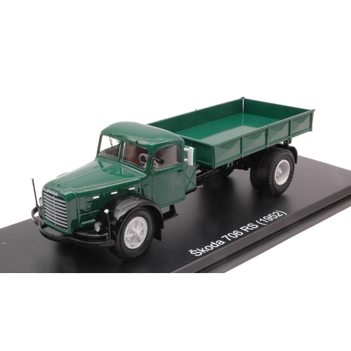 SKODA 706 RS 1952 FLATBEDED DARK GREEN/BLACK 1:43 Premium Classixx Camion Modellino