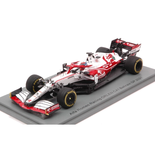 ALFA ROMEO C41 KIMI RAIKKONEN N.7 2021 BAHRAIN GP 1:43 Spark Model Formula 1 Modellino