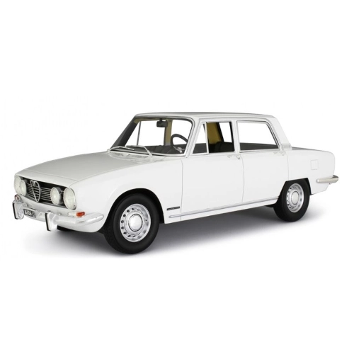 ALFA ROMEO 1750 BERLINA 1968 WHITE 1:18 Laudo Racing Auto Stradali Modellino
