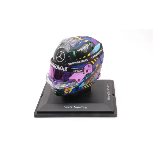 CASCO LEWIS HAMILTON WINNER BRITISH GP 2021 1:5 Spark Model Caschi Modellino