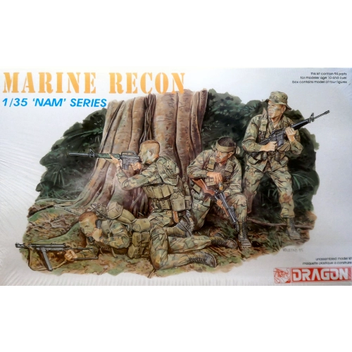 MARINE RECONNAISSANCE KIT 1:35 Dragon Kit Figure Militari Modellino