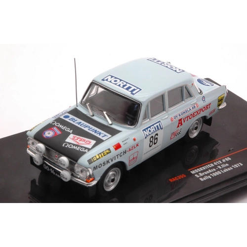 MOSKWITSCH 412 N.86 1000 LAKES RALLY 1973 BRUNDZA-ILIN 1:43 Ixo Model Auto Rally Modellino
