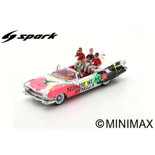 CADILLAC ELDORADO REBELLION PARADE PILOTES (CAR N.3) LE MANS 2019 1:43 Spark Model Auto Competizione Modellino
