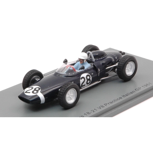 LOTUS 18-21 V8 STIRLING MOSS 1961 N.28 PRACTICE ITALIAN GP 1:43 Spark Model Formula 1 Modellino