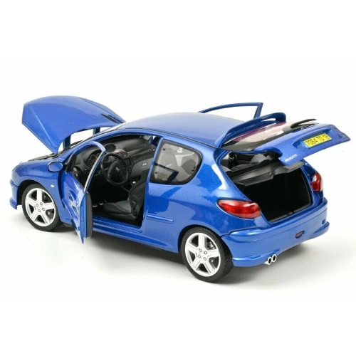 PEUGEOT 206 RC 2003 RECIF BLUE 1:18 Norev Auto Stradali Modellino