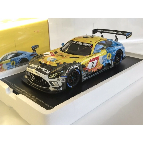 MERCEDES GT3 N.2 9th 24 H NURBURGRING 2020 HAPT-BASTIAN-ELLIS-BUURMAN 1:18 Spark Model Auto Competizione Modellino