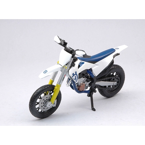 HUSQVARNA FS 450 SUPERMOTO CROSS 2015 WHITE 1:18 Burago Moto Modellino