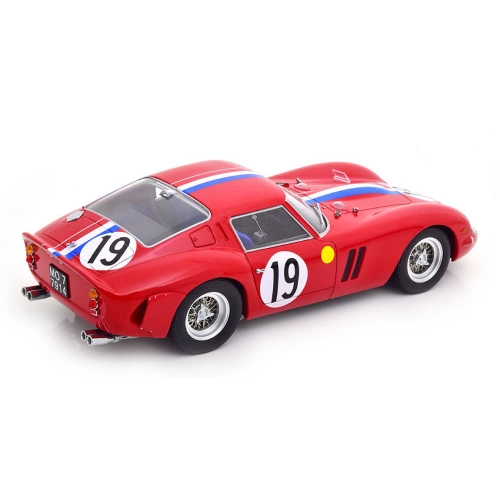 FERRARI 250 GTO N.19 2nd LE MANS 1962 NOBLET-GUICHET 1:18 KK Scale Auto Competizione Modellino