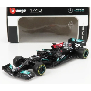 MERCEDES F1 W12 EQ POWER LEWIS HAMILTON 2021 N.44 1:43 Burago Formula 1 Modellino