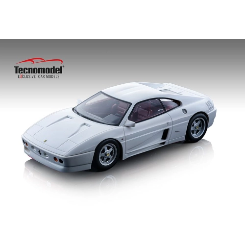 FERRARI 348 ZAGATO 1991 GLOSS WHITE 1:18 Tecnomodel Auto Stradali Modellino
