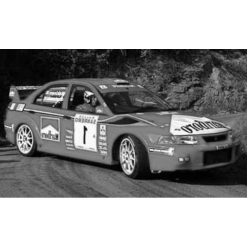 MITSUBISHI LANCER RS EVOL.VI N.1 RALLY SAN REMO 1999 MAKINEN/MANNISENMAKI 1:18 Ixo Model Auto Rally Modellino