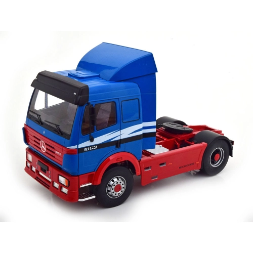MERCEDES 1853 SKII 2-ASSI 1994 BLUE DECORATED 1:18 ModelCarGroup Camion Modellino