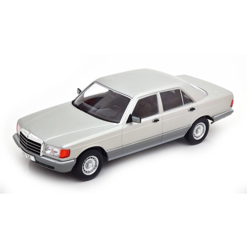 MERCEDES S-CLASS 380 SE (W126) 1979 SILVER 1:18 ModelCarGroup Auto Stradali Modellino