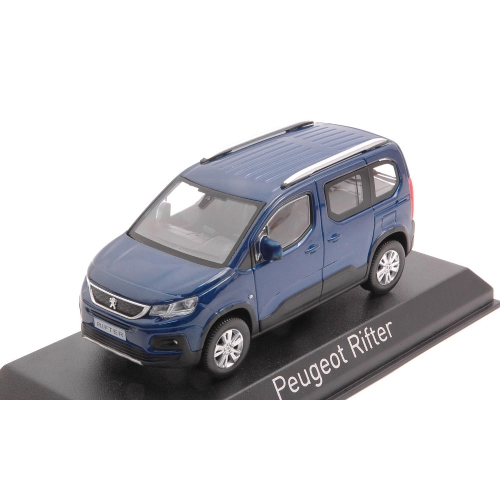 PEUGEOT RIFTER 2018 BLUE 1:43 Norev Auto Stradali Modellino