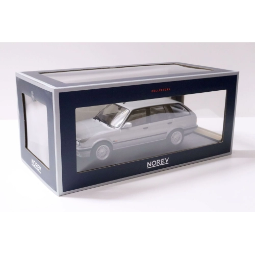 BMW 325 TOURING 1991 SILVER 1:18 Norev Auto Stradali Modellino