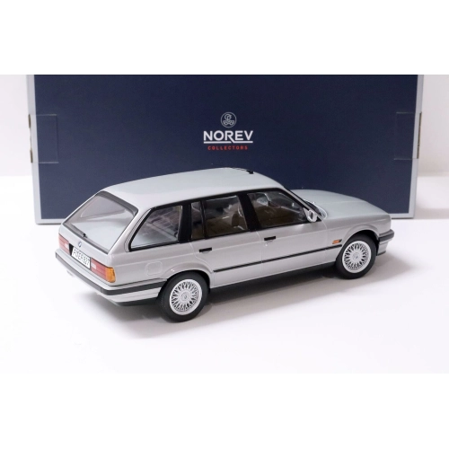 BMW 325 TOURING 1991 SILVER 1:18 Norev Auto Stradali Modellino