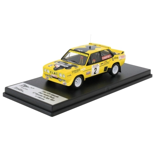 FIAT 131 ABARTH 11th BOUCLES DE SPA 1981 DIDI/PAULY 1:43 Trofeu Auto Rally Modellino