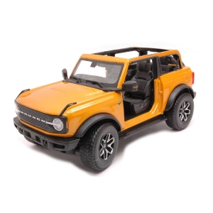 FORD BRONCO 2021 NO DOOR YELLOW 1:18 Maisto Auto Stradali Modellino