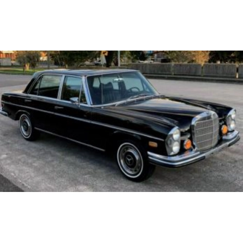 MERCEDES 280 SE 1968 BLACK 1:18 Norev Auto Stradali Modellino