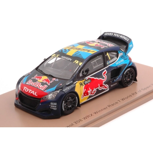 PEUGEOT 208 WRX N.1 WINNER RACE 7 SPAIN 2020 TIMMY HANSEN 1:43 Spark Model Auto Rally Modellino