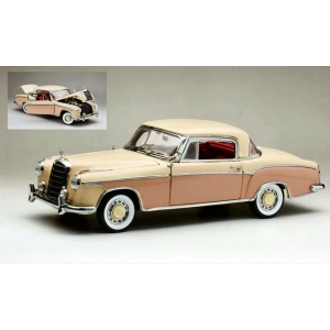 MERCEDES 220 SE COUPE' (W128) 1958 LIGHT BEIGE/ROSA 1:18 SunStar Auto Stradali Modellino