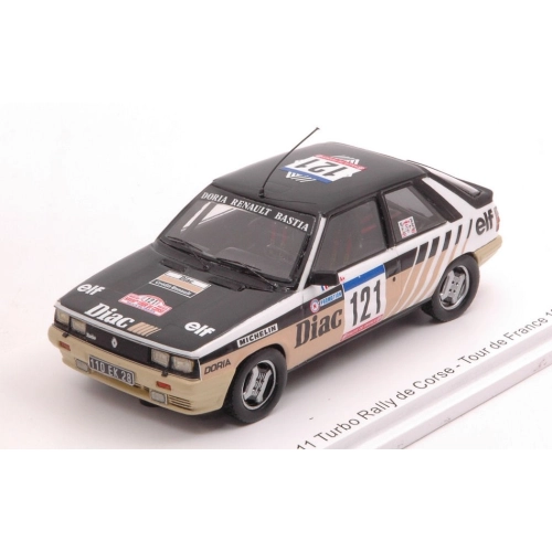 RENAULT 11 TURBO N.121 TDC RALLY FRANCE 1984 J.P.DERIU-J.MARIANI 1:43 Spark Model Auto Rally Modellino