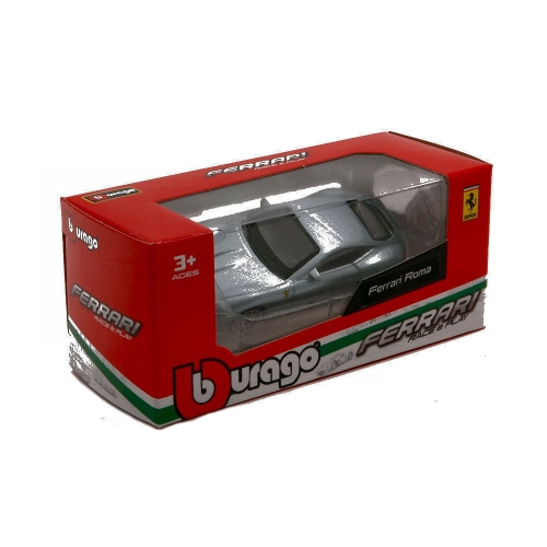 FERRARI ROMA 2019 SILVER 1:64 Burago Auto Stradali Modellino