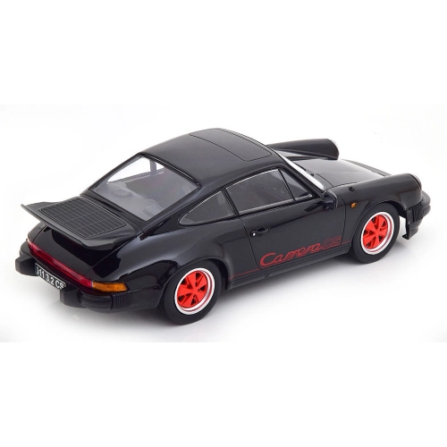 PORSCHE 911 CARRERA 3.2 CLUBSPORT 1989 BLACK/RED 1:18 KK Scale Auto Stradali Modellino