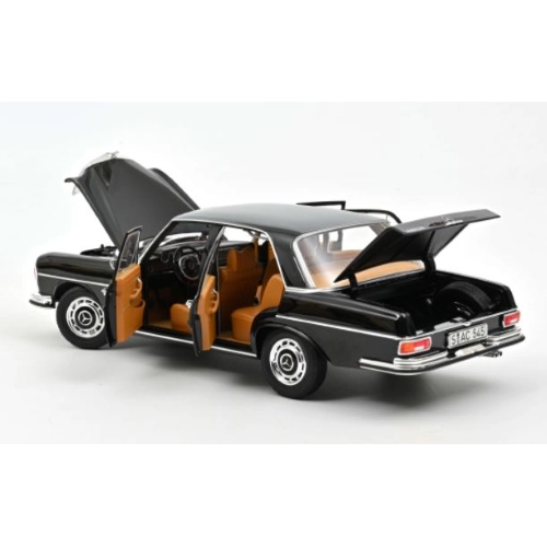 MERCEDES 280 SE 1968 BLACK 1:18 Norev Auto Stradali Modellino