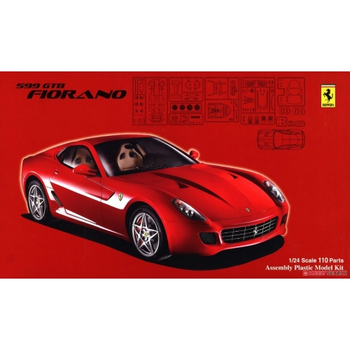FERRARI 599 RED KIT 1:24 Fujimi Kit Auto Modellino