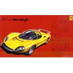 FERRARI DINO 206 GT 1967 YELLOW KIT 1:24 Fujimi Kit Auto Modellino