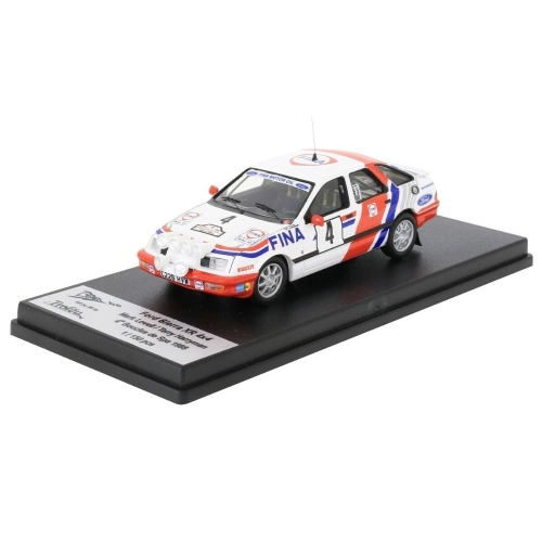 FORD SIERRA XR 4x4 N.4 4th BOUCLES DE SPA 1988 LOVELL/HARRYMAN 1:43 Trofeu Auto Rally Modellino