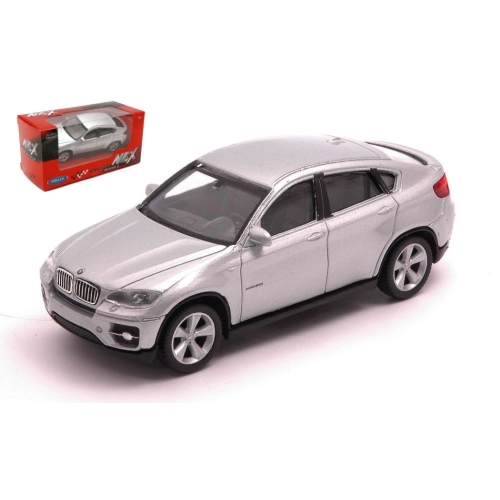 BMW X6 2008 SILVER 1:43 Welly Auto Stradali Modellino