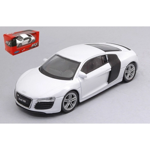 AUDI R8 COUPE' 2007 WHITE 1:43 Welly Auto Stradali Modellino