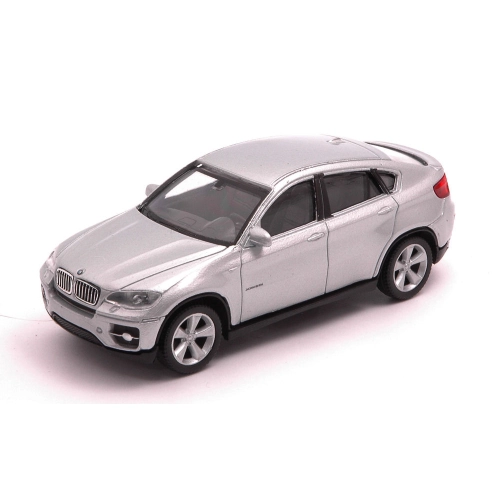 BMW X6 2008 SILVER 1:43 Welly Auto Stradali Modellino