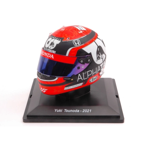 CASCO YUKI TSUNODA ALPHA TAURI 2021 1:5 Spark Model Caschi Modellino