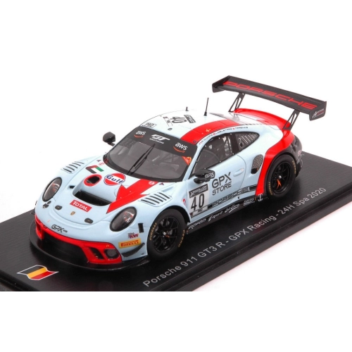 PORSCHE 911 GT3 N.40 24H SPA 2020 DUMAS-DELETRAZ-PREINING 1:43 Spark Model Auto Competizione Modellino