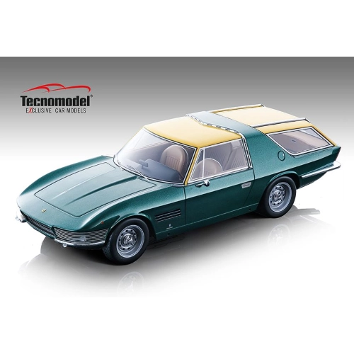 FERRARI 330 GT 2+2 SHOOTING BRAKE 1967 METALLIC GREEEN/YELLOW 1:18 Tecnomodel Auto Stradali Modellino