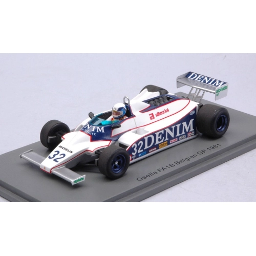 OSELLA FA1B BEPPE GABBIANI 1981 N.32 BELGIAN GP 1:43 Spark Model Formula 1 Modellino