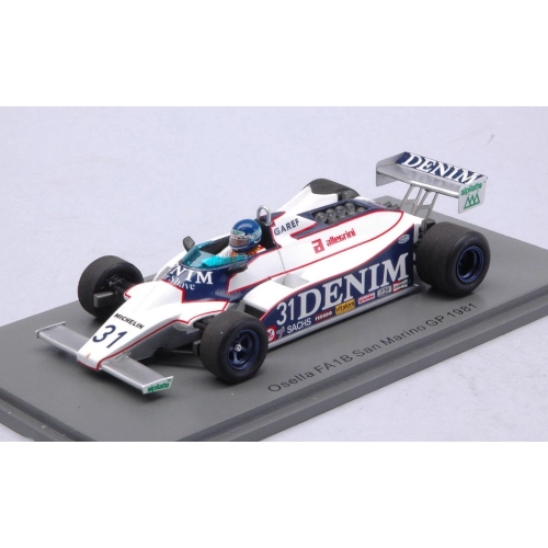 OSELLA FA1B MIGUEL ANGEL GUERRA 1981 N.31 SAN MARINO GP 1:43 Spark Model Formula 1 Modellino