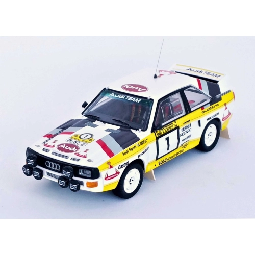 AUDI SPORT QUATTRO N.1 RALLY 1000 LAKES 1984 MIKKOLA/HERTZ 1:43 Trofeu Auto Rally Modellino