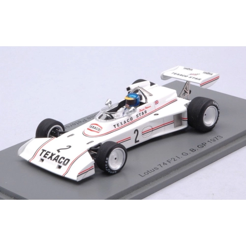 LOTUS 74 RONNIE PETERSON 1973 N.2 G.B.GP F2 1:43 Spark Model Formula 1 Modellino