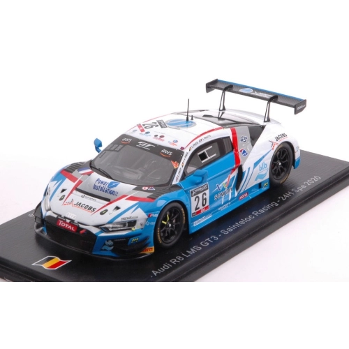 AUDI R8 GT3 N.26 24H SPA 2020 PAQUE-PAISSE-CRESP-PALETTE 1:43 Spark Model Auto Competizione Modellino