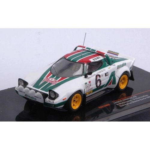 LANCIA STRATOS HF N.6 ALITALIA MONTE CARLO RALLY 1976 WALDEG./THORS.1:43 Ixo Model Auto Rally Modellino
