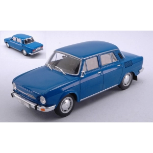 SKODA 100L 1974 BLUE 1:24 Whitebox Auto Stradali Modellino