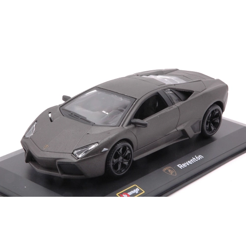 LAMBORGHINI REVENTON 2007 MATT BLACK 1:32 Burago Auto Stradali Modellino