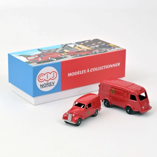 RENAULT 1000KGS VAN + DAUPHINOISE VAN BELGIAN POST PACK 1953 1:43 Norev Camion Modellino