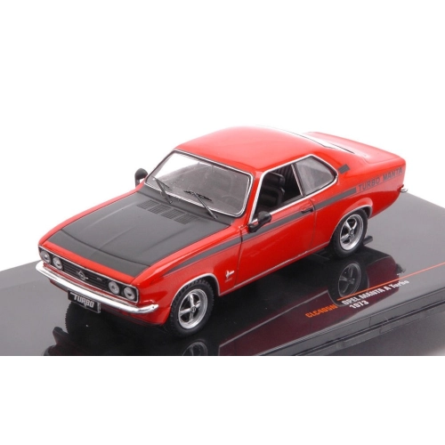 OPEL MANTA A TURBO 1973 RED/BLACK 1:43 Ixo Model Auto Stradali Modellino