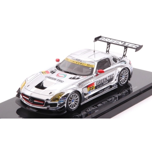 GREEN TEC SLS AMG GT3 N.22 SUPER GT300 2013 H.WADA-M.JYONAI 1:43 Ebbro Auto Competizione Modellino
